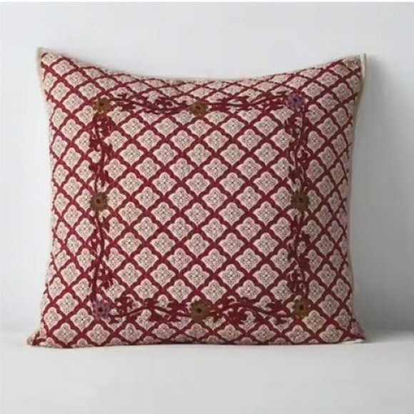 The Company Store Legends Luxury Thornwood Cotton and Linen Euro Pillow Sham - Picture 1 of 3